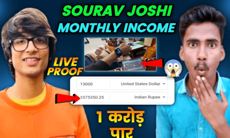 Sourav Joshi YouTube Income